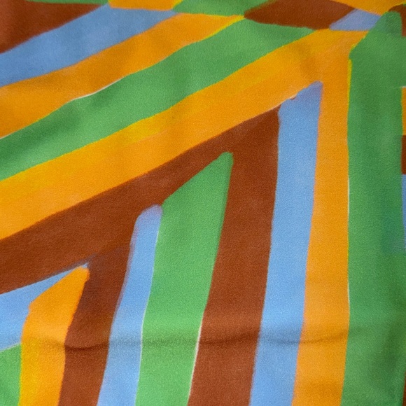 Shoshanna One-Shoulder Stripe Ring-Detail Swimsuit in Pastel Multi - Picture 6 of 7